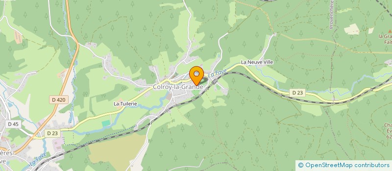 localisation de l'entreprise MADAME CLAUDINE ULMER  PROVENCHERES-ET-COLROY