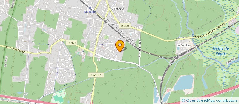 localisation de l'entreprise MADAME CLAUDINE VALANCE  LE TEICH