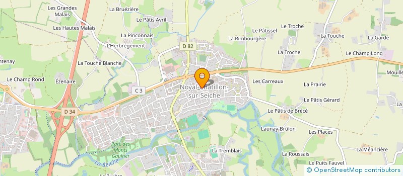 localisation de l'entreprise MADAME CLAUDINE VALLET  NOYAL-CHATILLON-SUR-SEICHE