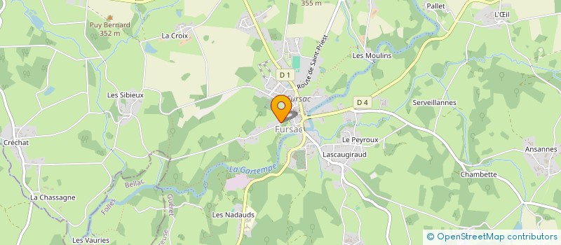 localisation de l'entreprise MADAME CLAUDINE VAN ENIS-BIGARD à FURSAC