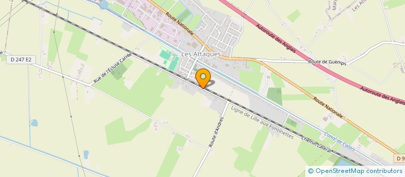 localisation de l'entreprise MADAME CLAUDINE VANDERLINDEN à LES ATTAQUES