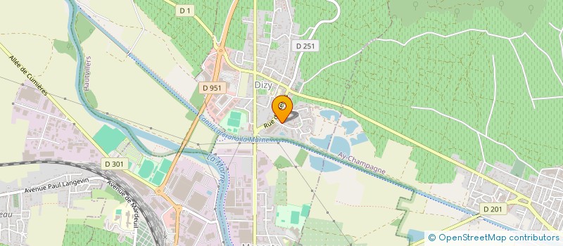 localisation de l'entreprise MADAME CLAUDINE VAUTRAIN  DIZY