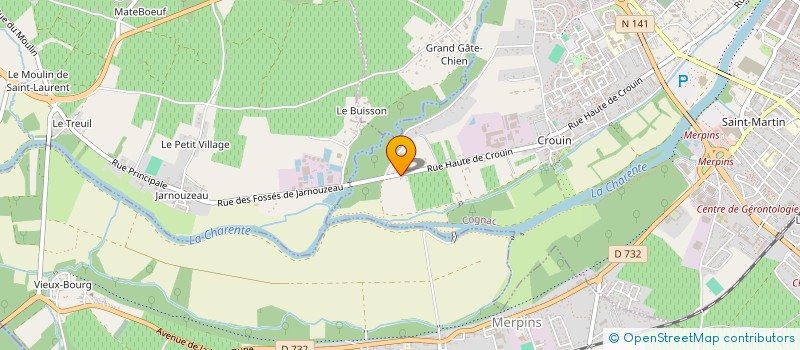 localisation de l'entreprise MADAME CLAUDINE VERGUIN à COGNAC