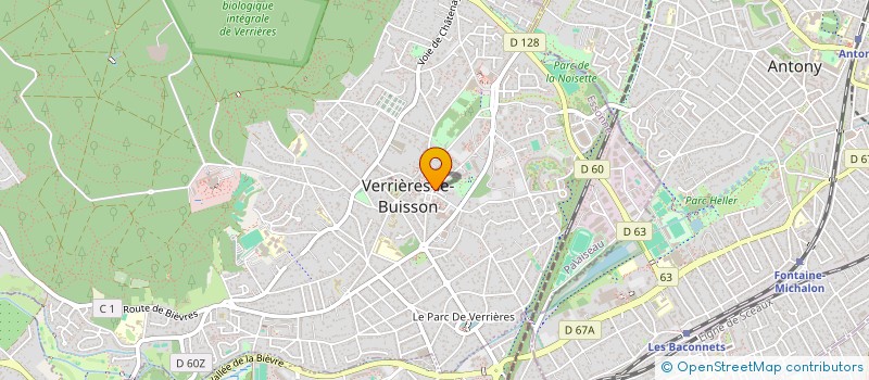 localisation de l'entreprise MADAME CLAUDINE VIDAL à VERRIERES-LE-BUISSON