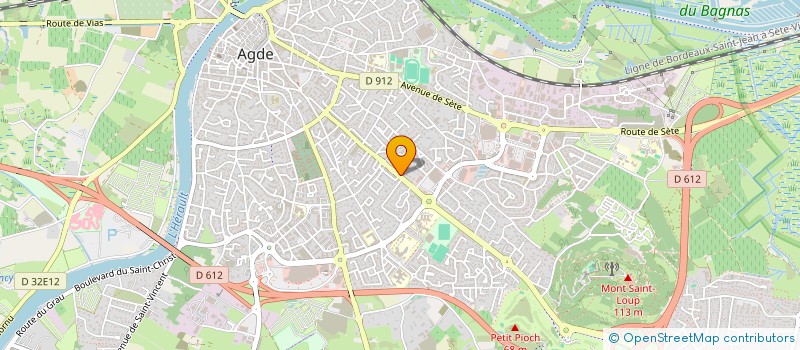 localisation de l'entreprise MADAME CLAUDINE VIDAL  AGDE