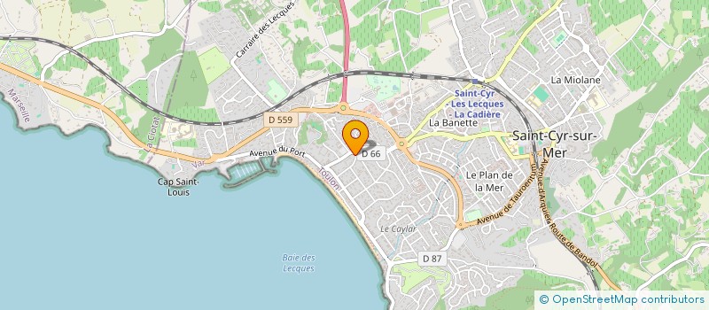 localisation de l'entreprise MADAME CLAUDINE VIGNOLO à SAINT-CYR-SUR-MER
