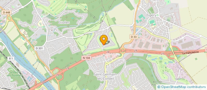 localisation de l'entreprise MADAME CLAUDINE VILLALON à SAINT-GERMAIN-LES-CORBEIL