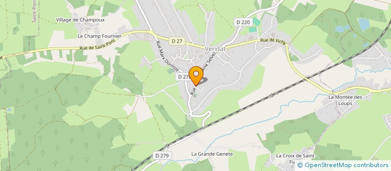 localisation de l'entreprise MADAME CLAUDINE VILLER à VENDAT
