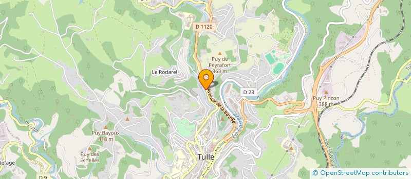 localisation de l'entreprise MADAME CLAUDINE VISCA  TULLE