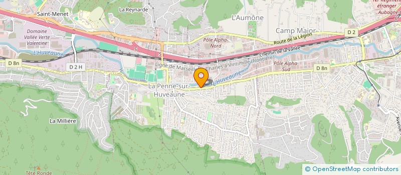 localisation de l'entreprise MADAME CLAUDINE VITIELLO  LA PENNE-SUR-HUVEAUNE