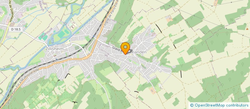 localisation de l'entreprise MADAME CLAUDINE VOEGTLIN  FLAXLANDEN