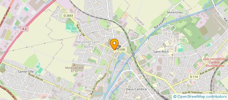 localisation de l'entreprise MADAME CLAUDINE VOISIN  NEUVILLE-SAINT-REMY