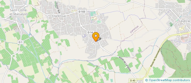 localisation de l'entreprise MADAME CLAUDINE WALTER  CLARENSAC