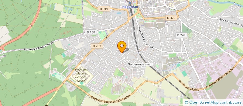 localisation de l'entreprise MADAME CLAUDINE WOLTER  HAGUENAU