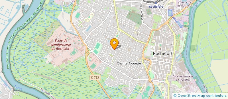 localisation de l'entreprise MADAME CLAUDINE YONNET  ROCHEFORT