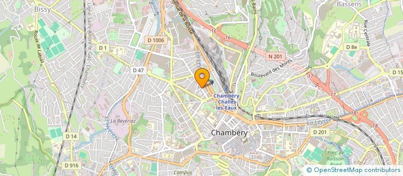 localisation de l'entreprise MADAME CLAUDINE YVROUD à CHAMBERY