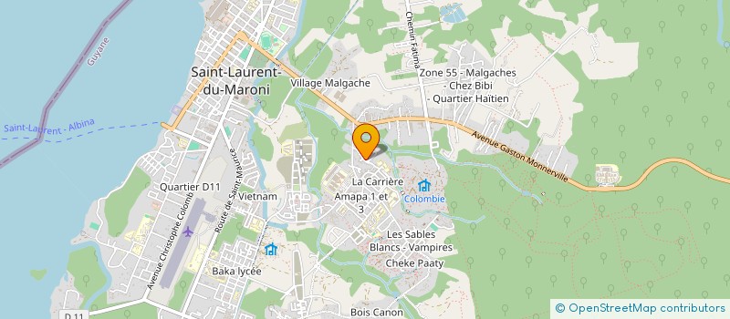 localisation de l'entreprise MADAME CLAUDINERA BORGUES DA CRUZ à SAINT-LAURENT-DU-MARONI