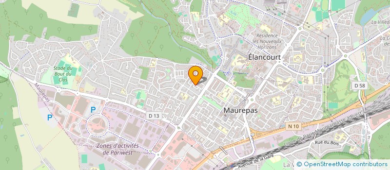 localisation de l'entreprise MADAME CLAUDREY MILAGUE YALETATA  MAUREPAS