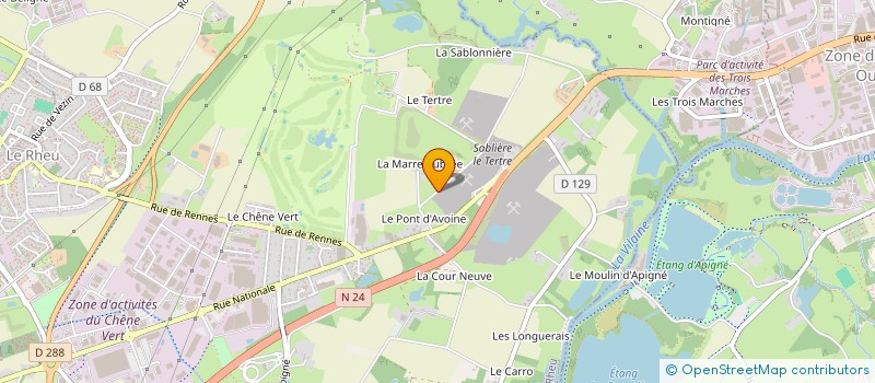 localisation de l'entreprise MADAME CLAUDY BOISSON  LE RHEU