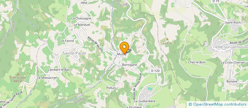 localisation de l'entreprise MADAME CLAUDY CONNUT  SAINTE-PAULE