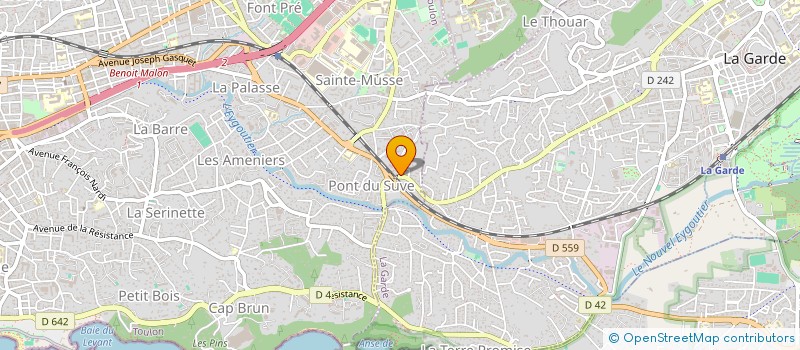 localisation de l'entreprise MADAME CLAUTILDE DIMENE MBAPPE  TOULON