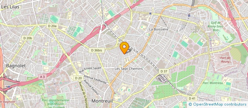localisation de l'entreprise MADAME CLEA ARNULF à MONTREUIL