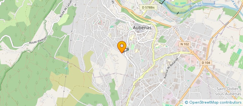 localisation de l'entreprise MADAME CLEA AULAGNIER  AUBENAS