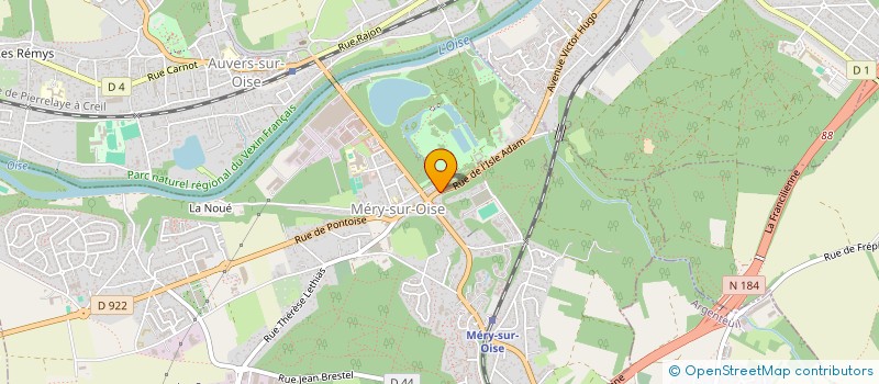 localisation de l'entreprise MADAME CLEA BLOCHET  MERY-SUR-OISE