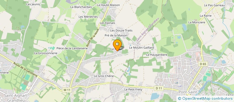 localisation de l'entreprise MADAME CLEA BROSSAULT  SAINT-AIGNAN-GRANDLIEU