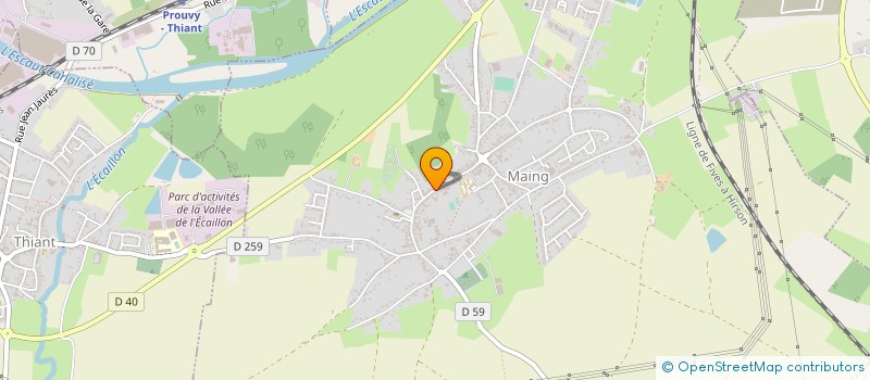 localisation de l'entreprise MADAME CLEA DE RYCKE  MAING