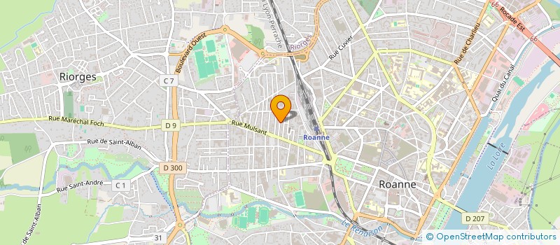 localisation de l'entreprise MADAME CLEA MARTIN à ROANNE
