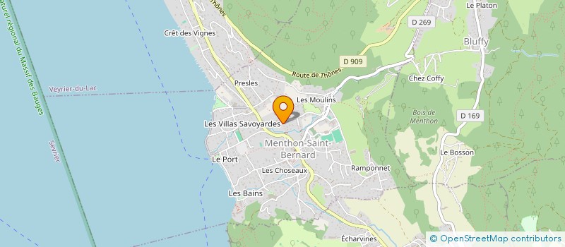 localisation de l'entreprise MADAME CLEA MEDJOUB  MENTHON-SAINT-BERNARD