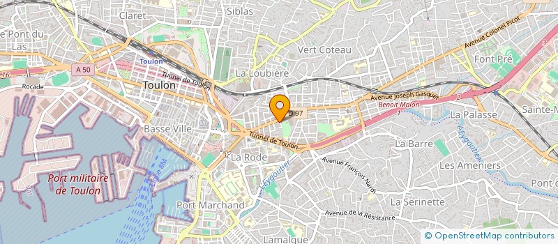 localisation de l'entreprise MADAME CLEA MICHEL  TOULON