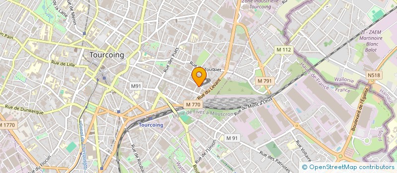 localisation de l'entreprise MADAME CLEA VAN KERCKHOVE  TOURCOING