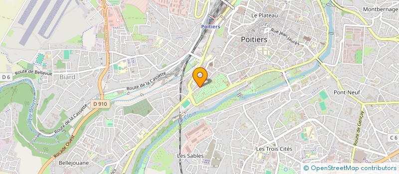 localisation de l'entreprise MADAME CLECIE BRETAUD  POITIERS