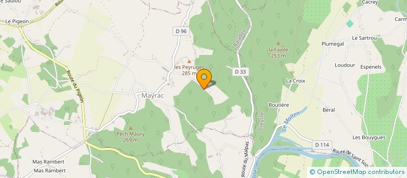 localisation de l'entreprise MADAME CLELIA FROSINI  MAYRAC