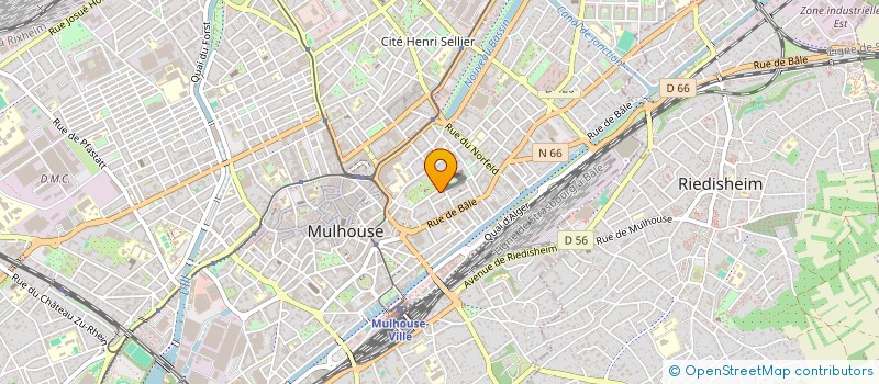 localisation de l'entreprise MADAME CLELIA HERGAULT  MULHOUSE