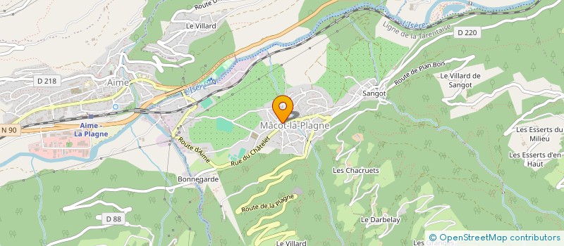 localisation de l'entreprise MADAME CLELIA OUGIER ZEHNTER  LA PLAGNE TARENTAISE