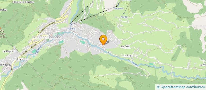 localisation de l'entreprise MADAME CLELIA PIAT  LE GRAND-BORNAND