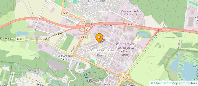 localisation de l'entreprise MADAME CLELIA PIERRE  ELANCOURT