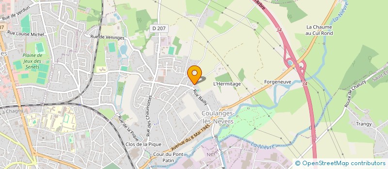 localisation de l'entreprise MADAME CLELIA SACHOT  COULANGES-LES-NEVERS