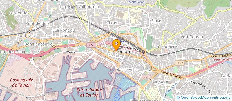 localisation de l'entreprise MADAME CLELIA SOLDANI  TOULON