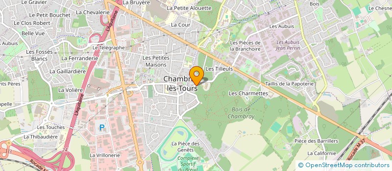 localisation de l'entreprise MADAME CLELIE MARINIER  CHAMBRAY-LES-TOURS