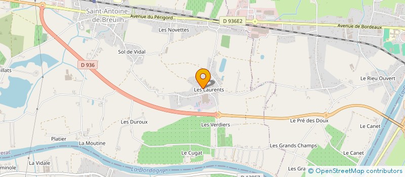 localisation de l'entreprise MADAME CLEMENCE ALLEGRET  SAINT-ANTOINE-DE-BREUILH