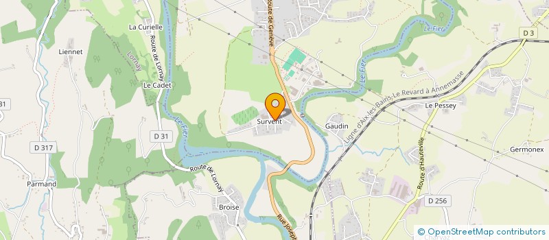 localisation de l'entreprise MADAME CLEMENCE AMBROSIONI  VALLIERES-SUR-FIER