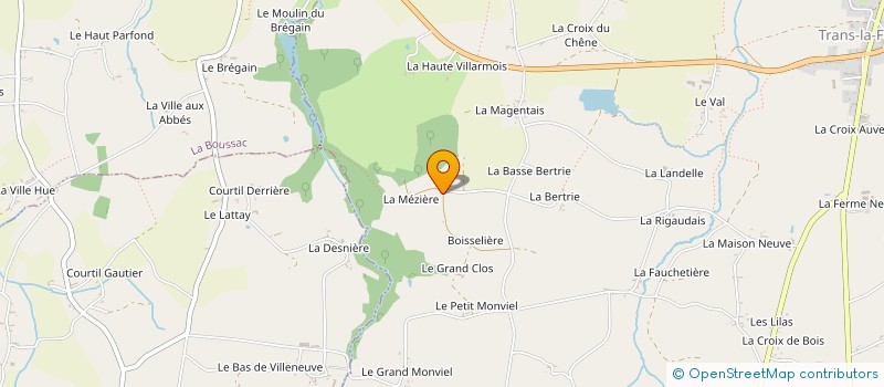 localisation de l'entreprise MADAME CLEMENCE AUBRY  TRANS-LA-FORET