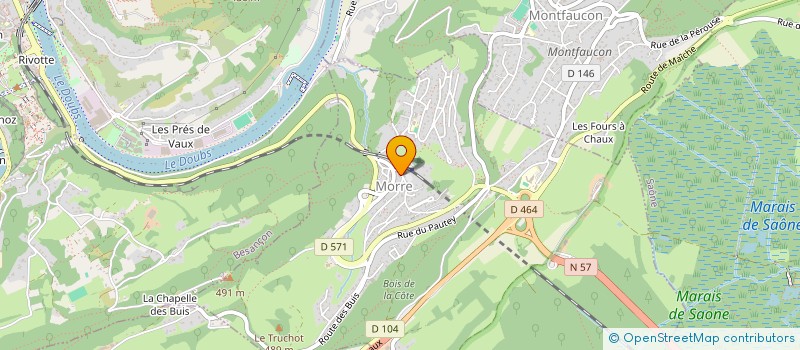 localisation de l'entreprise MADAME CLEMENCE BADEREDDINE  MONTROND-LE-CHATEAU