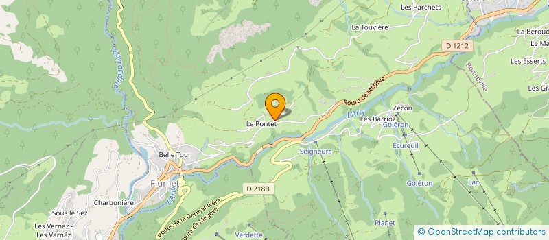 localisation de l'entreprise MADAME CLEMENCE BAL  FLUMET