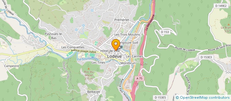 localisation de l'entreprise MADAME CLEMENCE BALAND à LODEVE