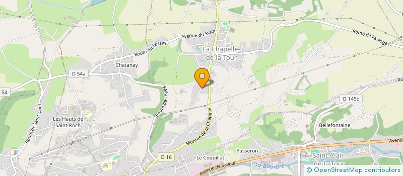 localisation de l'entreprise MADAME CLEMENCE BALLANDRAS  LA CHAPELLE-DE-LA-TOUR